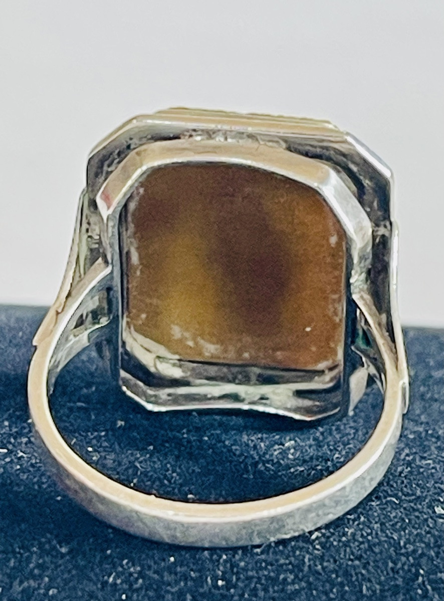 Silver Ring - Tiger's Eye -photo-3